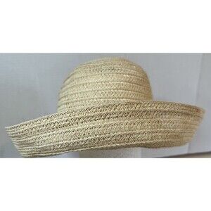 Betmar New York Women's Sun Hat Natural Straw Roll Up Beach Outdoor Style 179
